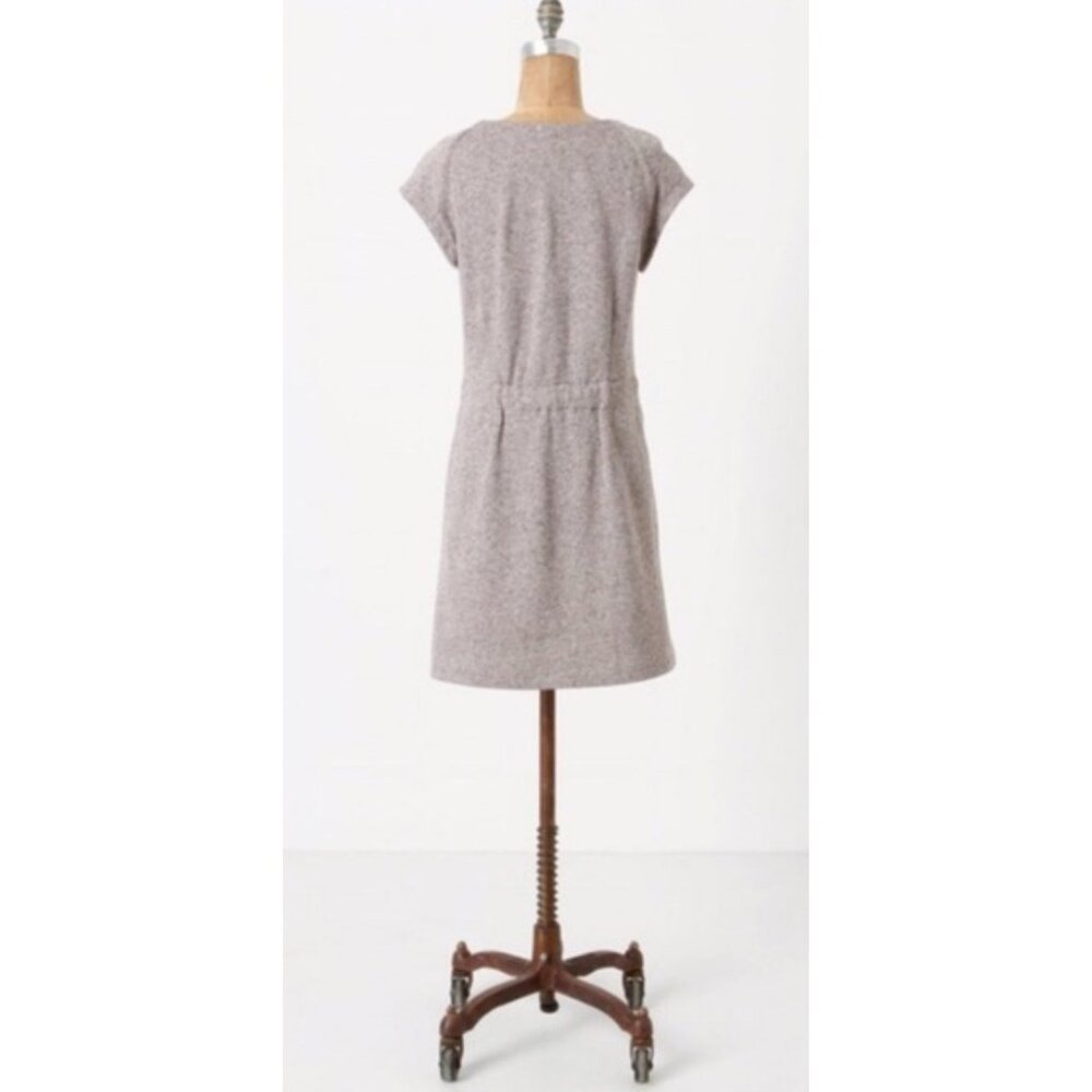 Anthropologie Casual Heathered Purple Knit Sweater Dress w/Pockets - Picture 8 of 13